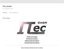 Tablet Screenshot of itec-gmbh.info